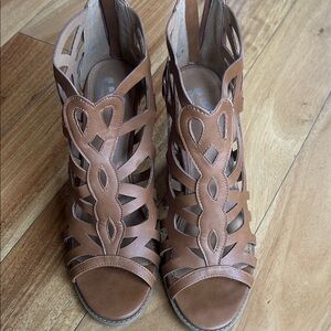 Report Tan Cutout Strappy Gladiator Sandal